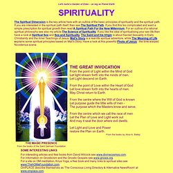 ... of the basic principles of spirituality and the spiritual path