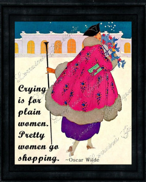 Going Shopping An Edwardian Oscar Wilde Quote by ChezLorraines, $12.00