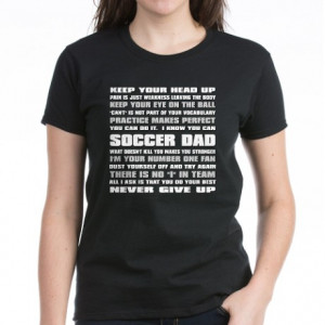 Football Gifts > Football Tops > Soccer Dad Quotes Women's Dark T ...