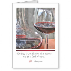 RED WINE with quote card