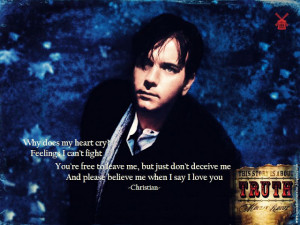 His eyes upon your face.