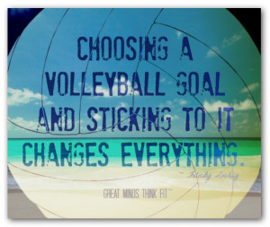 Beach Volleyball Posters With Inspirational...