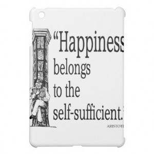 Aristotle Quote - Happiness - Quotes Sayings iPad Mini Case