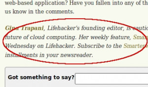 on being introduced as a speaker, web writer, or otherwise need a line ...