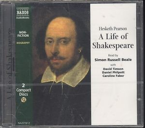 Hesketh Pearson Life of Shakespeare audiobook CD NEW