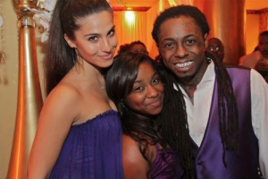 Lil Wayne, Dhea & Reginae at his mother’s wedding earlier this year