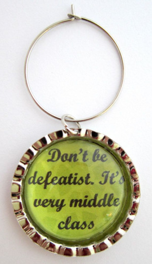 Downton Abbey Wine Glass Charm Dowager Countess Advice Quotes