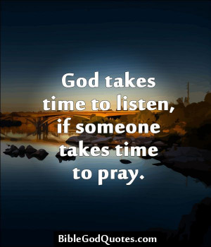 So thankful for the faithful who take time to pray.