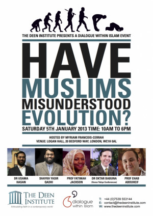 in today's Guardian on the Islam and evolution debate in London last ...
