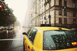 city, cute, new york, nostalgia, photography, snow, taxi