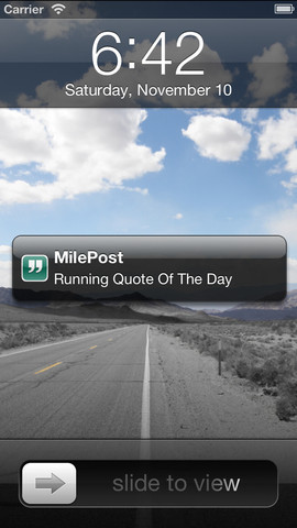 Daily Running Quotes Milepost