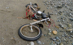 Canada. Japanese media say the motorcycle lost in last year's tsunami ...