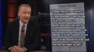 an affront to god queers do not share in the wealth of god and you ...