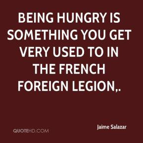 Being hungry is something you get very used to in the French Foreign ...