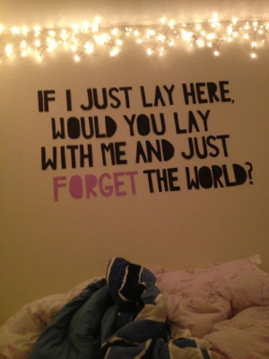 quotes for the bedroom | quote chasing cars snow patrol bedroom wall ...