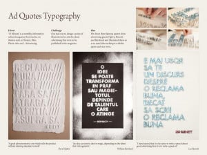 Ad Quotes Typography, 15 Minute Magazine , Piko, 15 Minute , Print ...