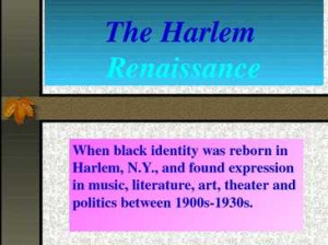 Great Migration Harlem Renaissance
