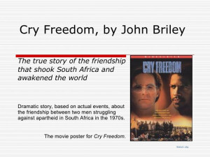 Steve Biko Quotes From Cry Freedom Cry freedom, by john briley