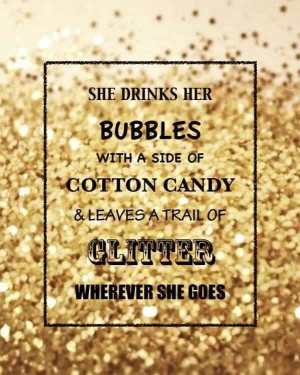 Trail of Glitter.....:)