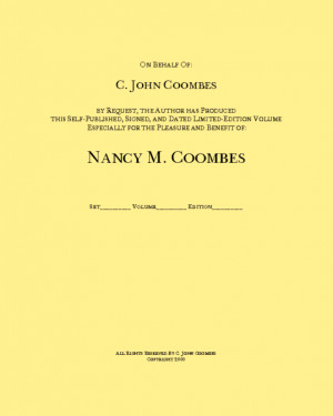 dedication page sample