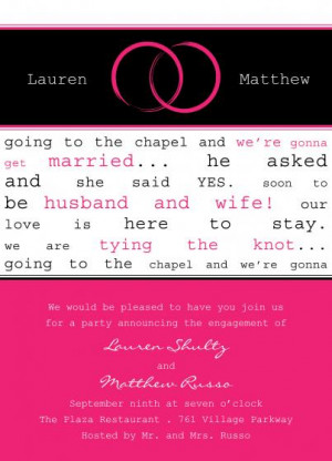 Back > Quotes For > Engagement Invitation Sayings