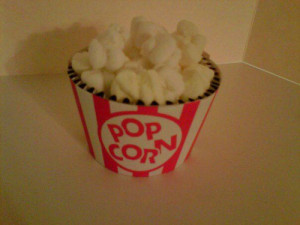 funny cute cupcake popcorn