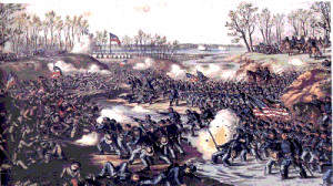 battle of shiloh painting e1333563660954 battle of shiloh facts