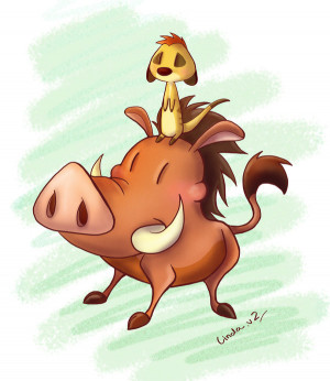 Timon And Pumba by I-Am-Bleu