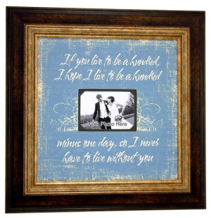 Favorite Quotes Wedding Frame