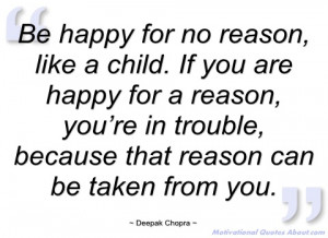 be happy for no reason deepak chopra