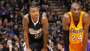 Kings point guard Isaiah Thomas is a Lakers and Kobe Bryant fan