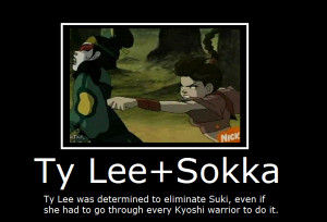 Avater-Ty Lee+Sokka by MasterOf4Elements