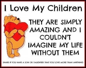 Love My Kids Quotes Graphics I love my children