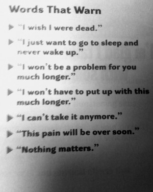 Life Of A Suicidal Teen.