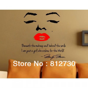 -Room-Home-Workplace-Marilyn-Monroe-Wall-Decor-Decals-Sticker-Quote ...