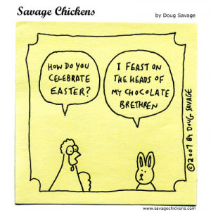 Savage Chickens - Easter Bunny