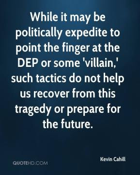 While it may be politically expedite to point the finger at the DEP or ...