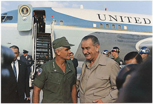 General Westmoreland and Lyndon B. Johnson