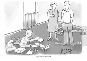 Slacking Off Cartoons and Comics