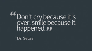 Dr Seuss quote about Smiling
