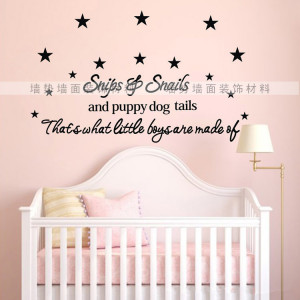 Quote wall sticker baby boy Kid Room Vinyl Stickers Adhesive decal ...