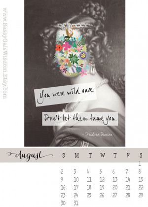 ... calendar 5x7 print travel quotes inspirational art girl power heroine