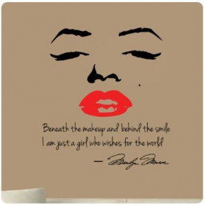 Marilyn Monroe Red Lips Wall Decal #marilynmonroe #lips
