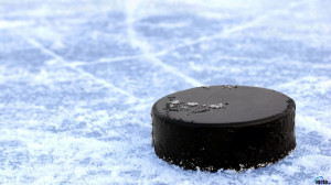 Download wallpaper Hockey puck on ice: