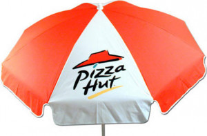 Custom Umbrella - Pizza Hut
