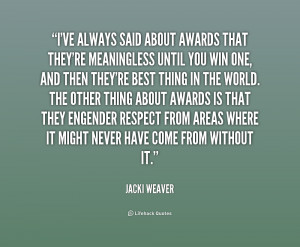 Quotes About Awards