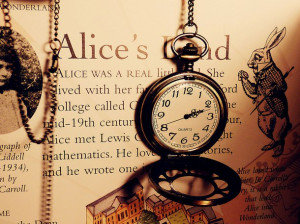 ... wonderland, clock, cool, photography, quote, quotes, time, wonderland