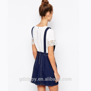 Alibaba Express dresses Glamorous denim pinafore dress for girls