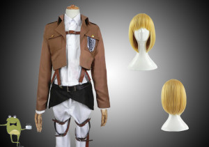 Attack On Titan Armin Arlert Cosplay Costume Wig