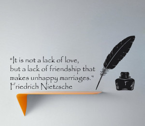 Wall Decals It is not a lack of love Quote Friedrich Nietzsche Vinyl ...